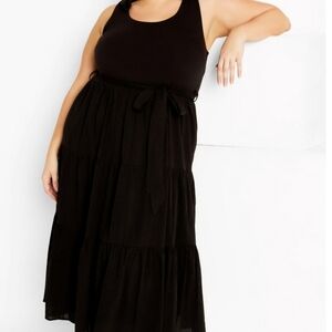 City Chic Women's Hallie Dress - Black - NWT - 20